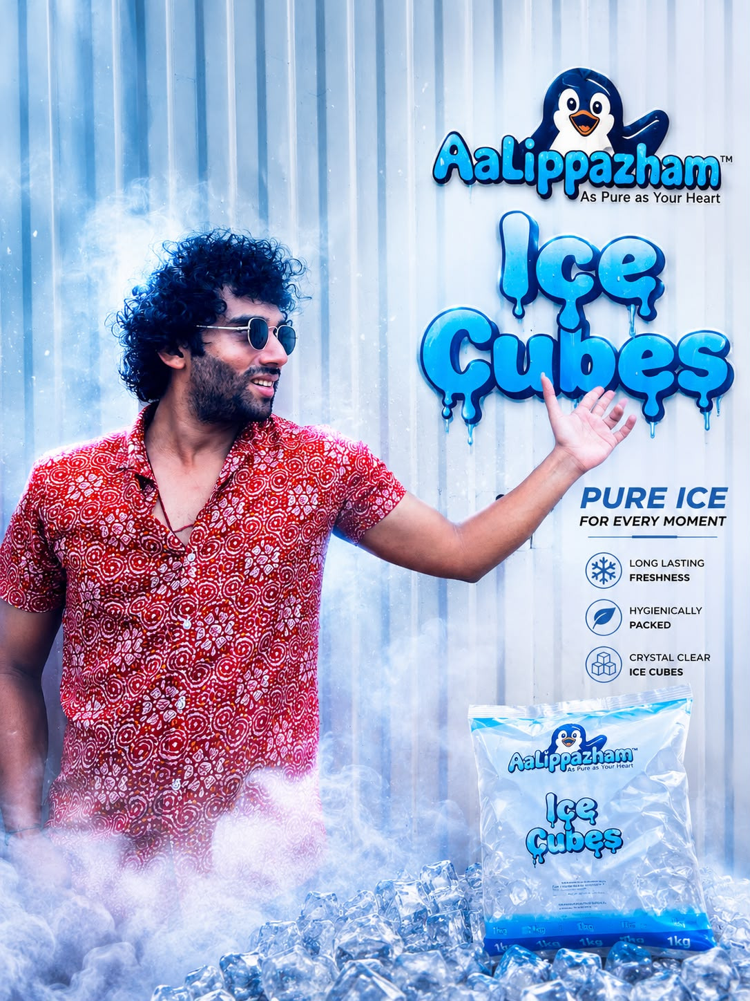 Hygienic ice cube manufacturing unit